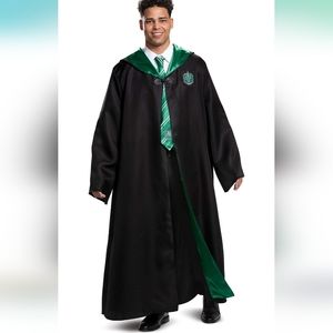 Disguise Wizard Costume with Green and Black Robe